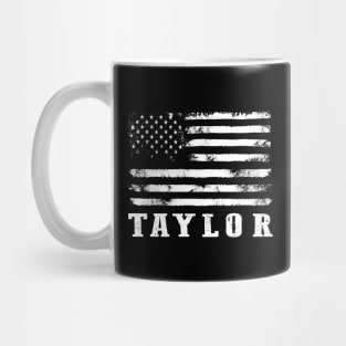 Distressed American Flag Taylor Legend Mug